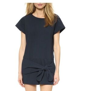 Tibi Navy Tie Romper -Size L